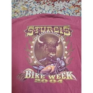 Vintage 2004 Harley Davidson Motorcycles Sturgis Bike Week Graphic T-Shirt L/XL